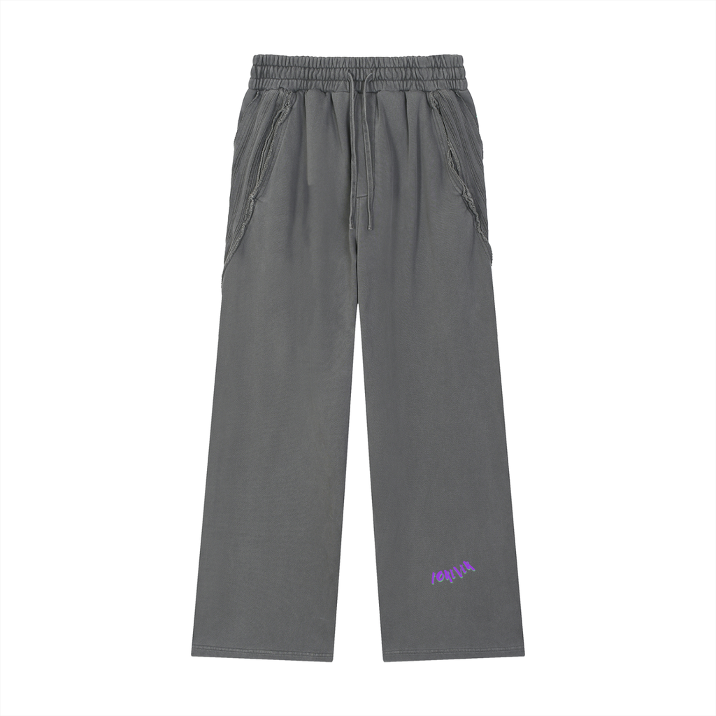 GTR Snow Washed Tape Raw Edge Sweatpants