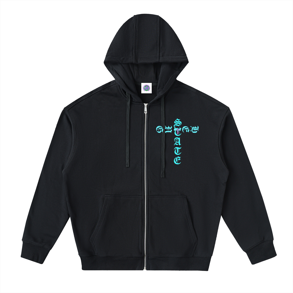 State of Being Zip Up Hoodie (BLACK)