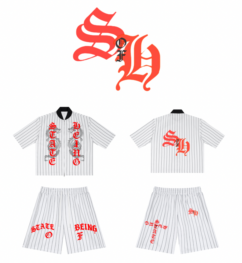 State of Being Striped Loose Baseball Fit