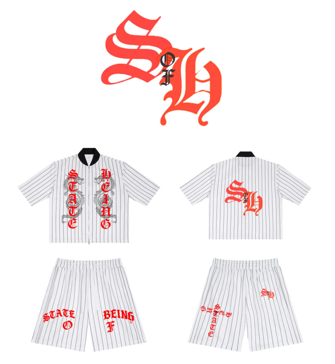 State of Being Striped Loose Baseball Fit