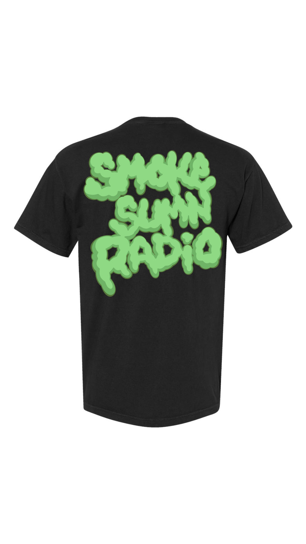 Smoke Sumn Radio (I LOVE 420.FM) Green & Black T-shirt