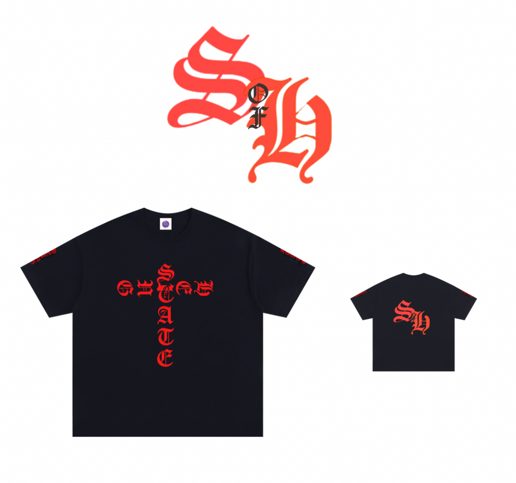 State of Being T-Shirt (BLACK & RED)