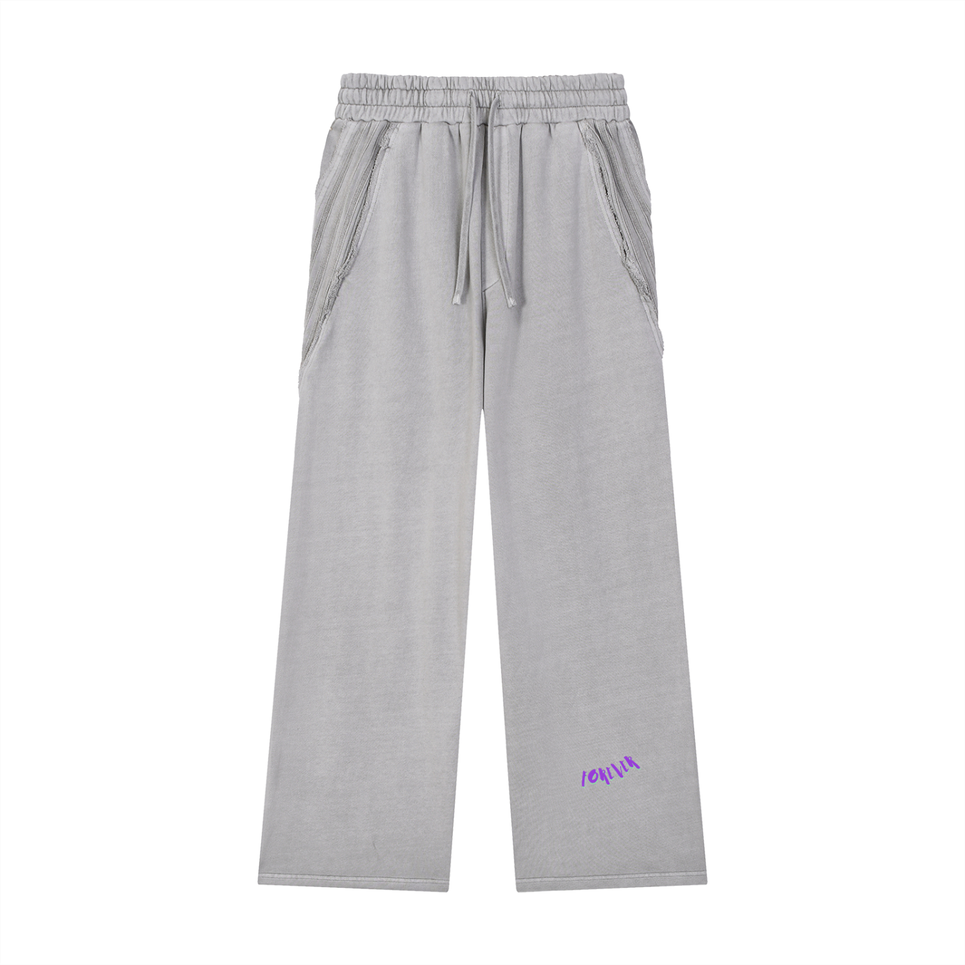 GTR Snow Washed Tape Raw Edge Sweatpants