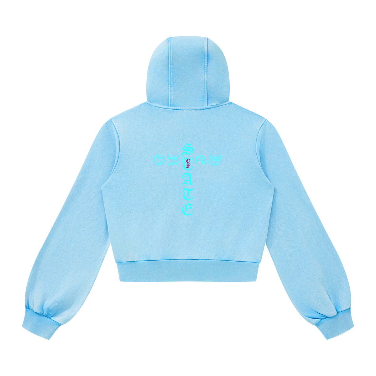 State of Being Women’s Full Zip Hoodie (BABY BLUE)
