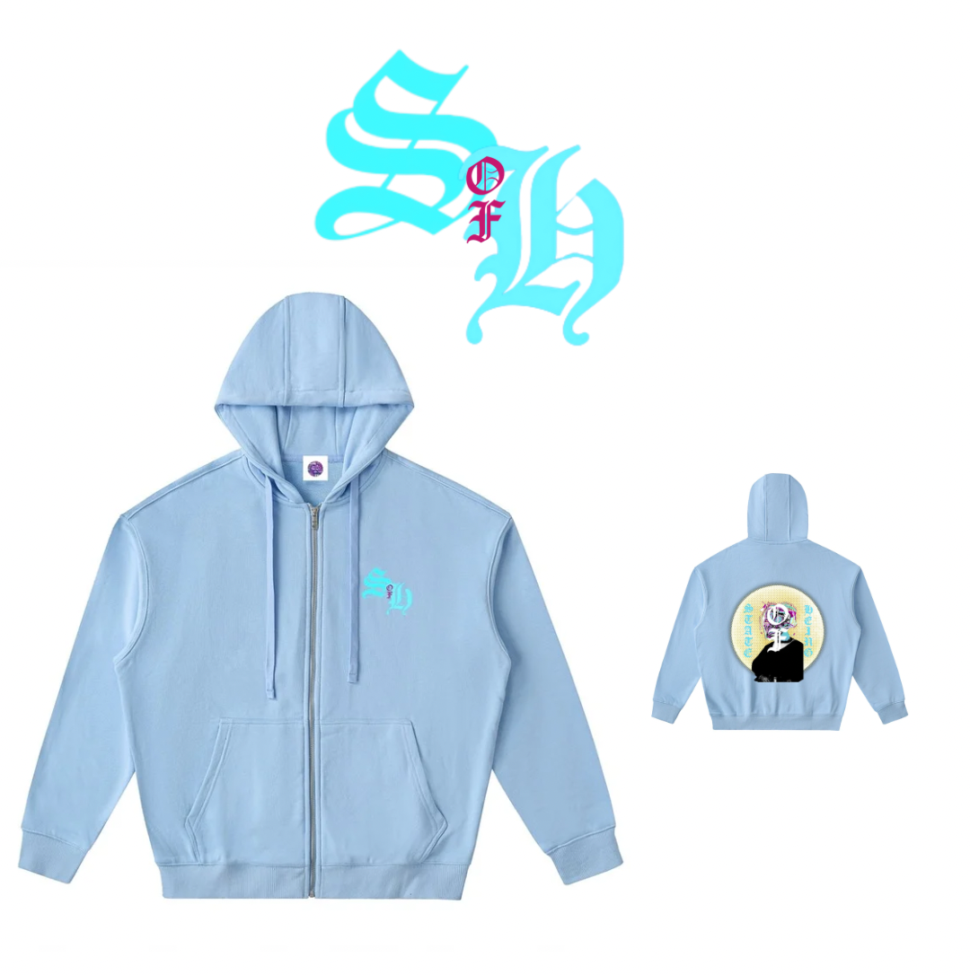 State of Being Zip Up Hoodie (BABY BLUE)