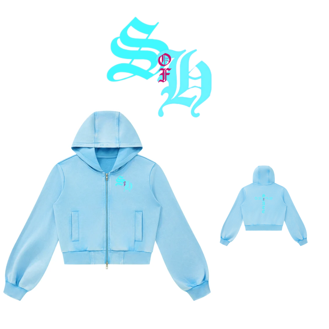 State of Being Women’s Full Zip Hoodie (BABY BLUE)