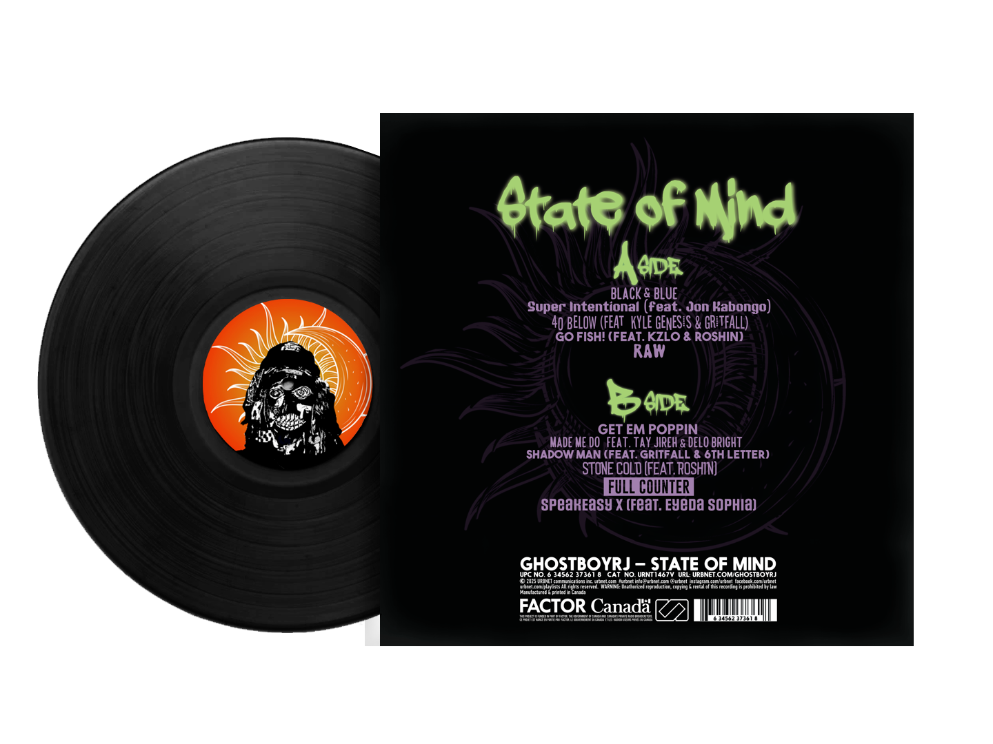 STATE OF MIND VINYL 12" LP