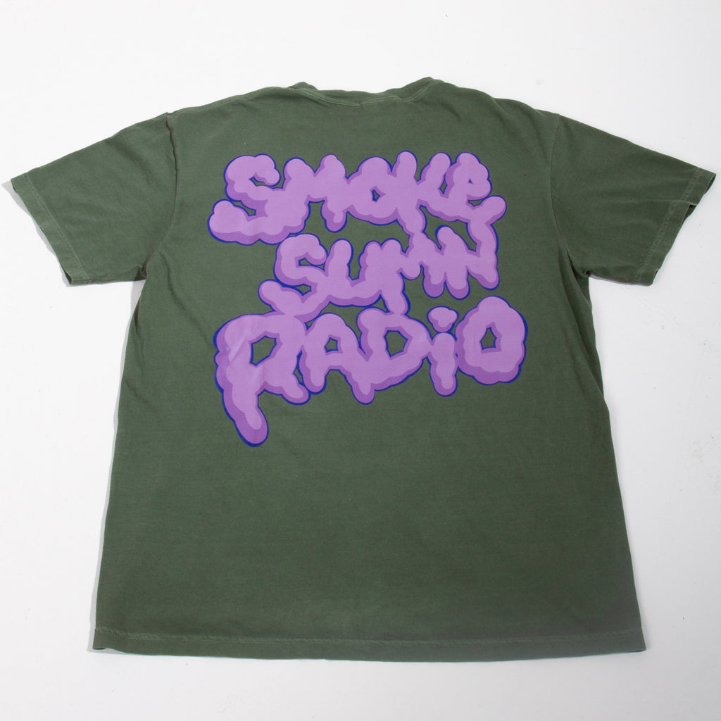 Smoke Sumn Radio (420-365-HIGH) Green & Pink T-shirt