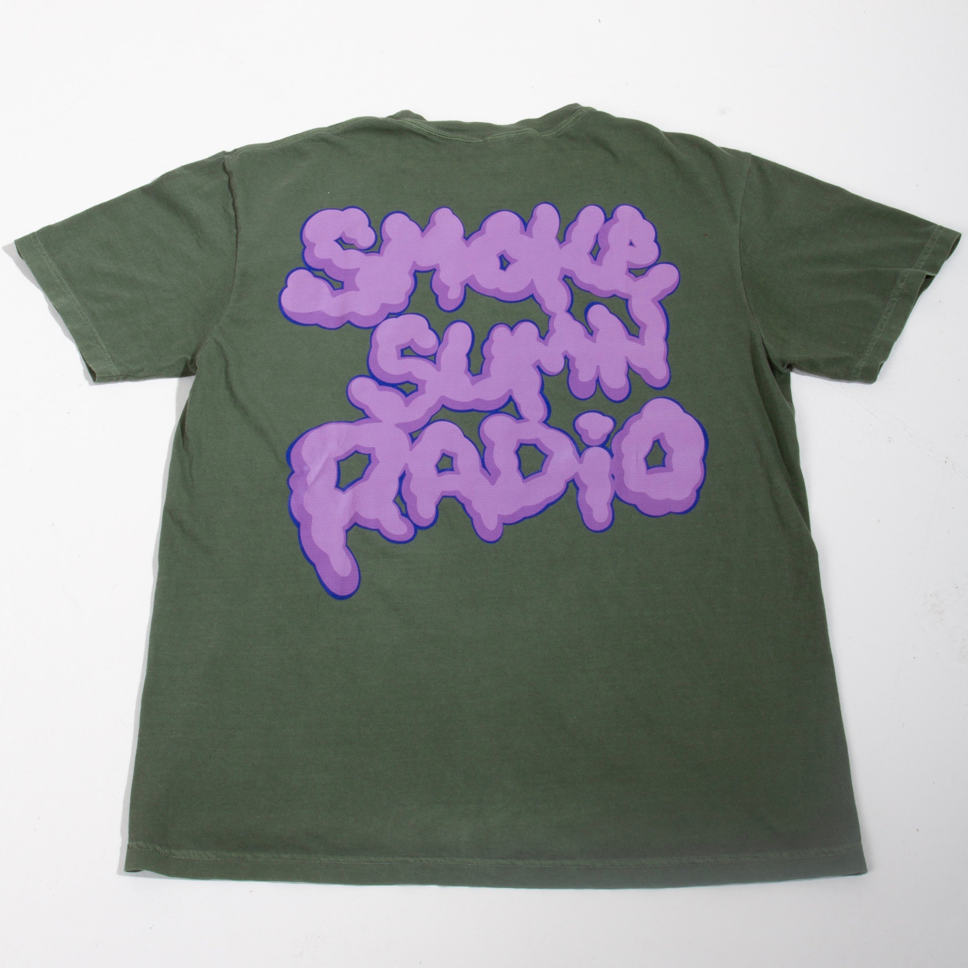 Smoke Sumn Radio (420-365-HIGH) Green & Pink T-shirt