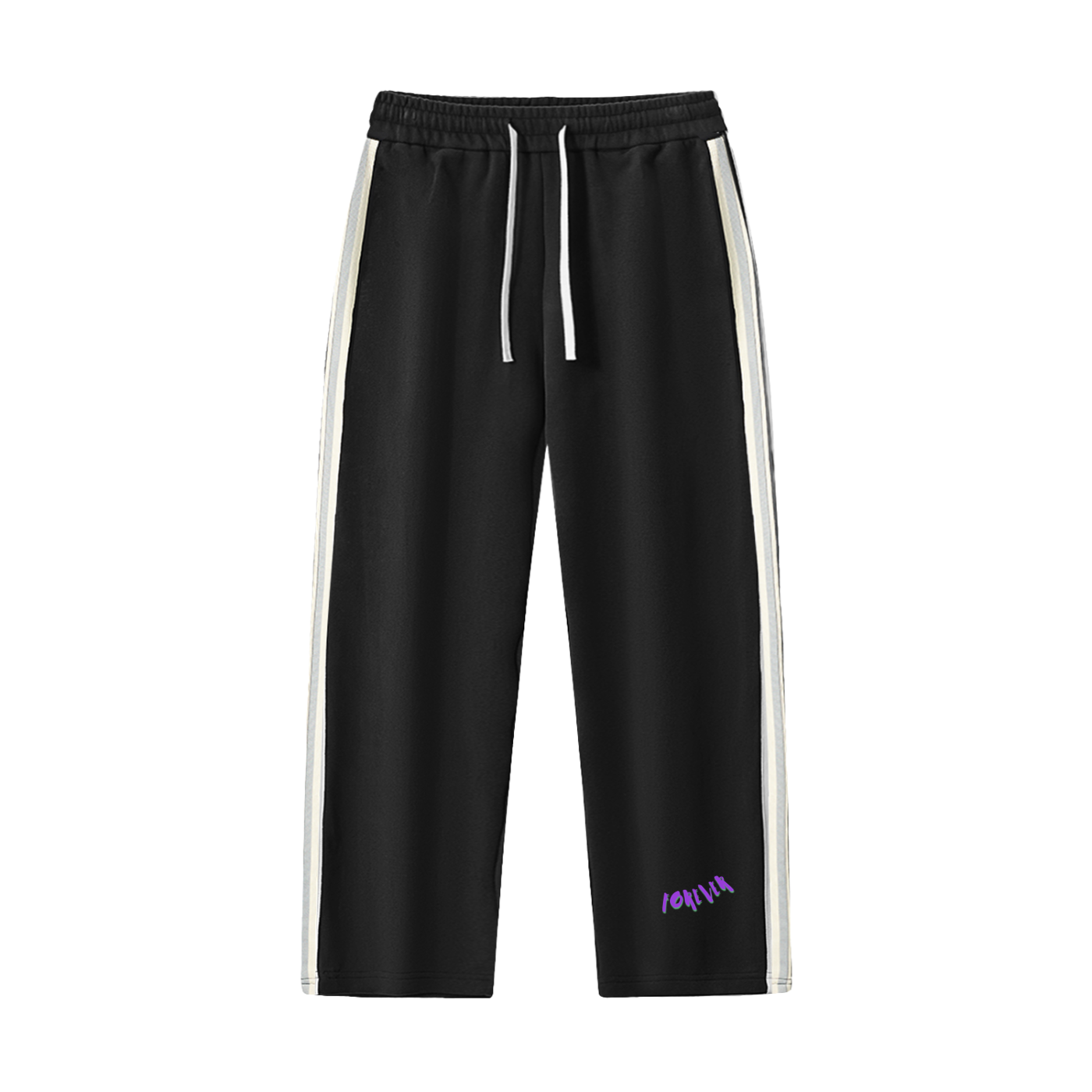 GTR Contrast Side-Stripe Straight-Leg  Pants