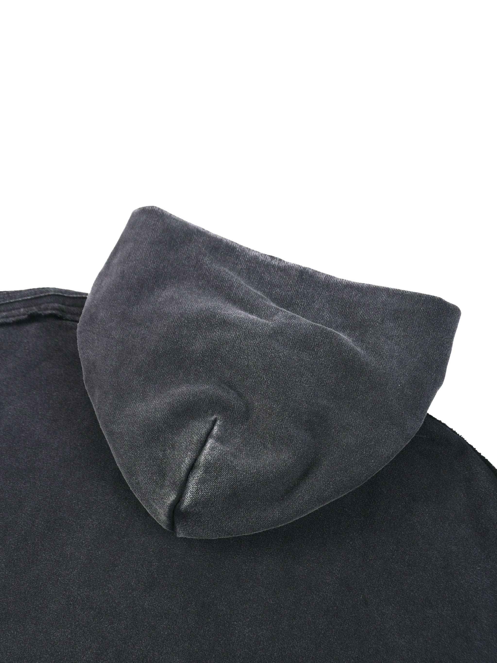 GTR Snow Washed Tape Raw Edge Zip Hoodie – GHO$TOWN RECORD$