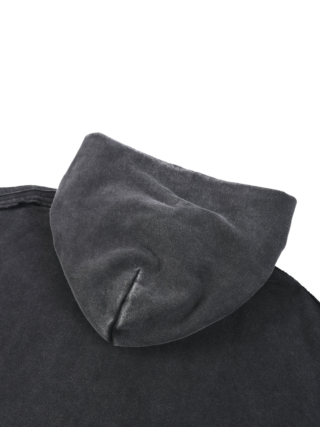 GTR Snow Washed Tape Raw Edge Zip Hoodie